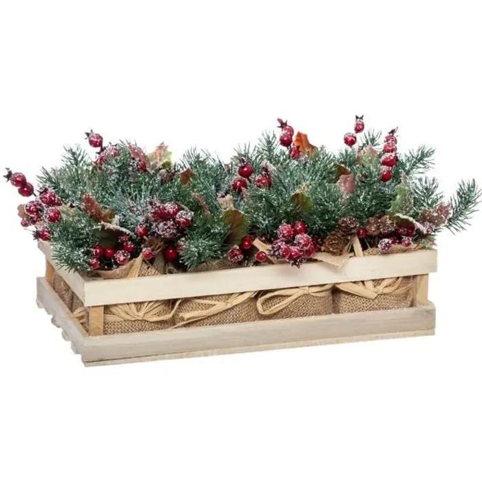Bch Composition Fleurs Pot Juté - Feeric Lights & Christmas