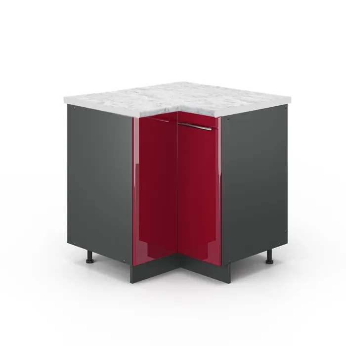 Vicco Meuble dangle Rouge bordeaux Haute brillance 80.5cm, PT Marbre