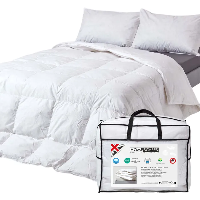 Couette Chaude 135x200cm - Plumes Et Duvet D'oie - Homescapes