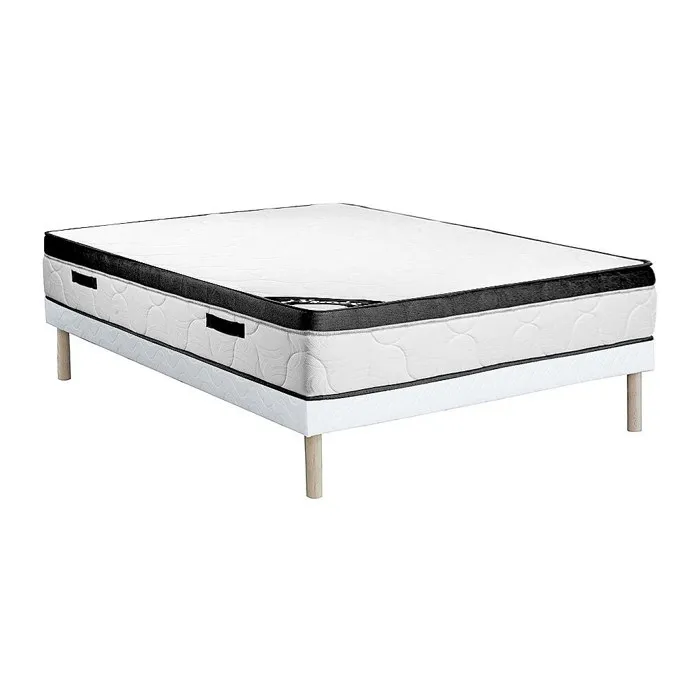 Ensemble 160 x 200 cm sommier tapissier + matelas mousse ép.30cm - SOLAK de YSMÉE