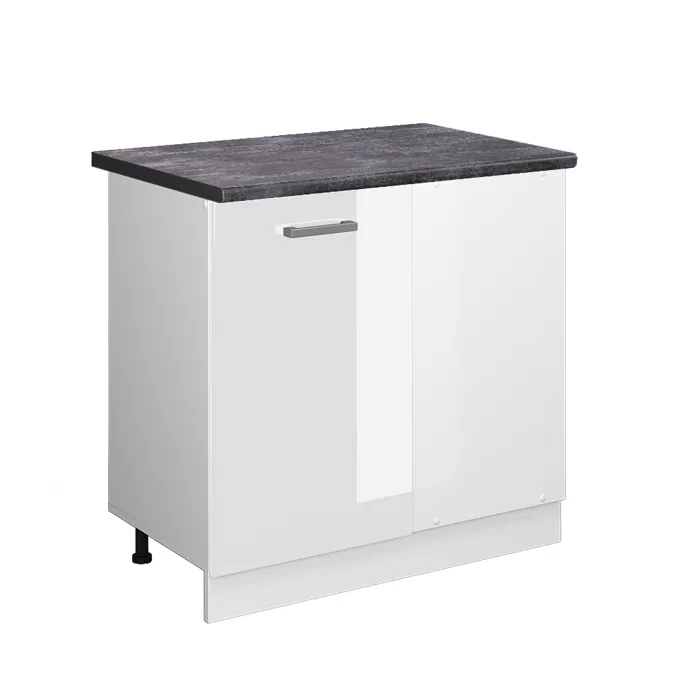 Vicco Meuble dangle Blanc Haute brillance/Blanc 86cm plan de travail Anthracite