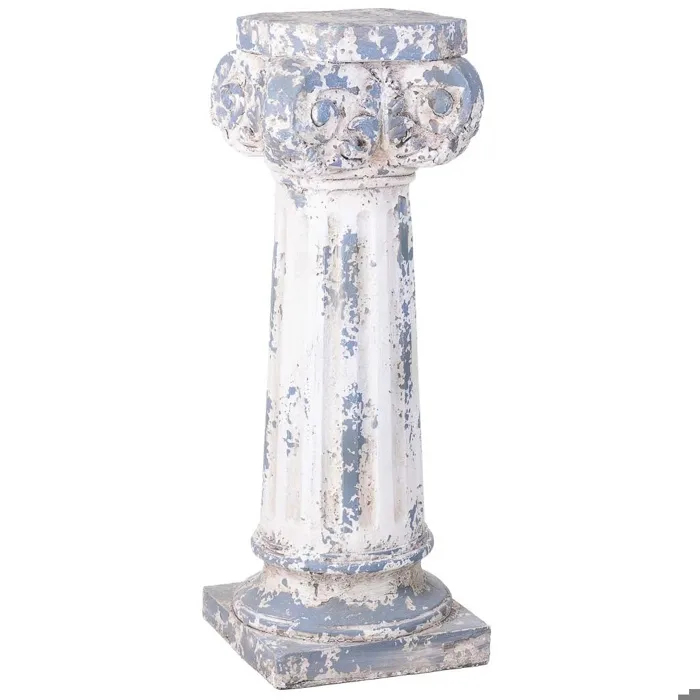 Colonne décorative couleur pierre, 29x29x82h cm