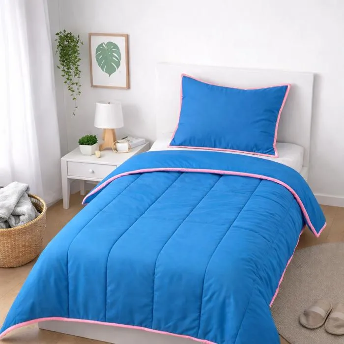 Couette Légère Bleu Pétrole - 1 Personne 140x200 - Légère - Mortreux