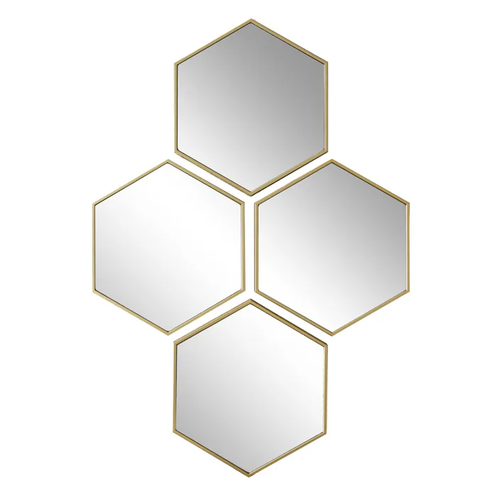 HOME DECO FACTORY Miroir de décoration or diamanté X4 M12