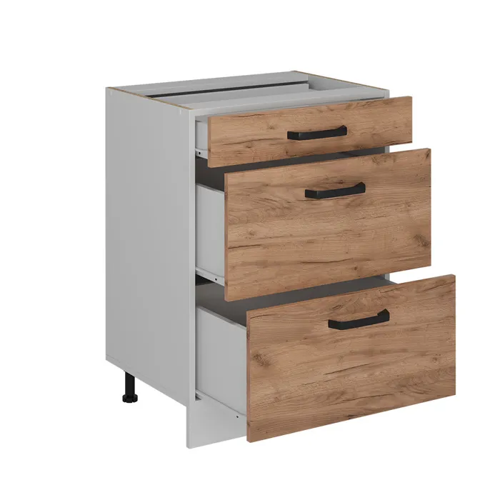 Vicco Meuble cuisine Chêne de force doré 60cm sans PT