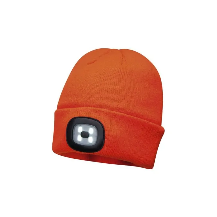 Bonnet USB rechargeable à lampe frontale LED PORTWEST Bleu Unique