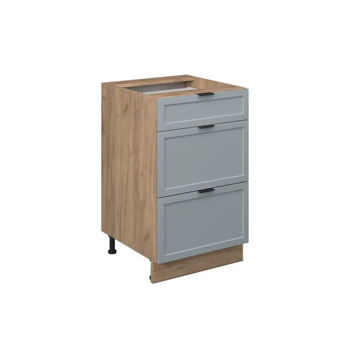 Vicco Meuble cuisine Bleu clair-gris 50cm sans PT