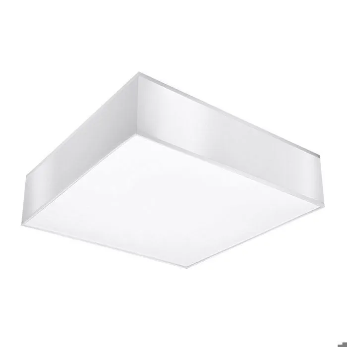 Plafonnier en PVC - HOROLOGIUM - Blanc - IP20 - Max 15W LED - E27 - Style Minimaliste