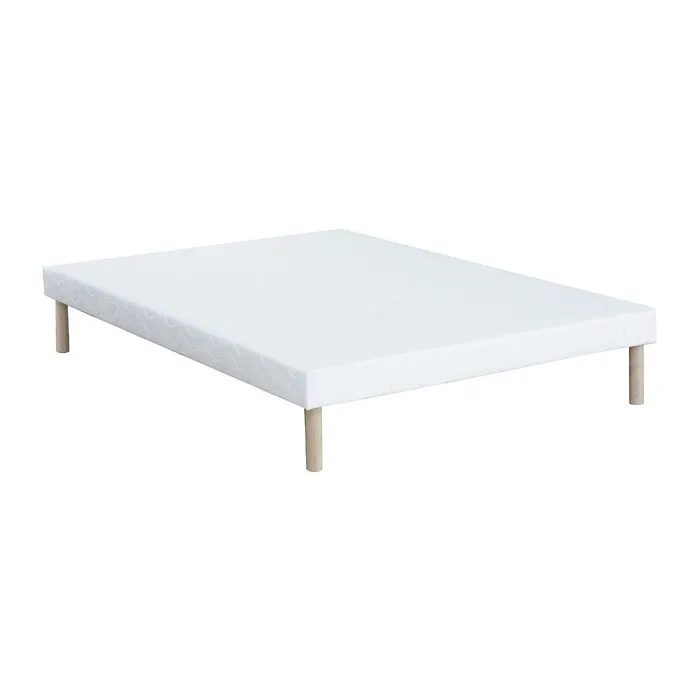 Sommier déco tapissier 160 x 200 cm 10 lattes - Blanc - ASTHENIS II de YSMÉE