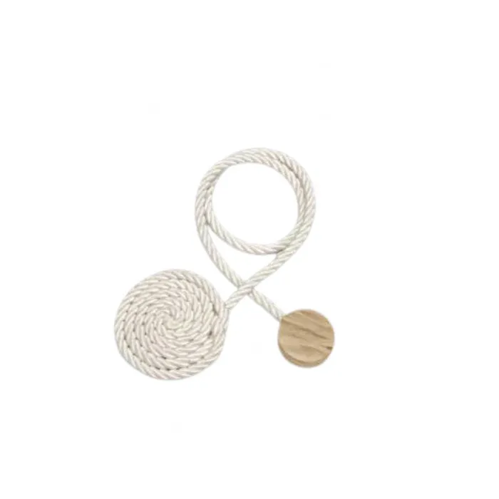 Embrasse rideau textile magnétique sans perçage beige