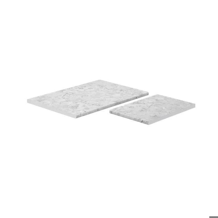 Vicco Plan de travail cuisine Marbre blanc 114cm (convient pour armoire dangle 87x87)