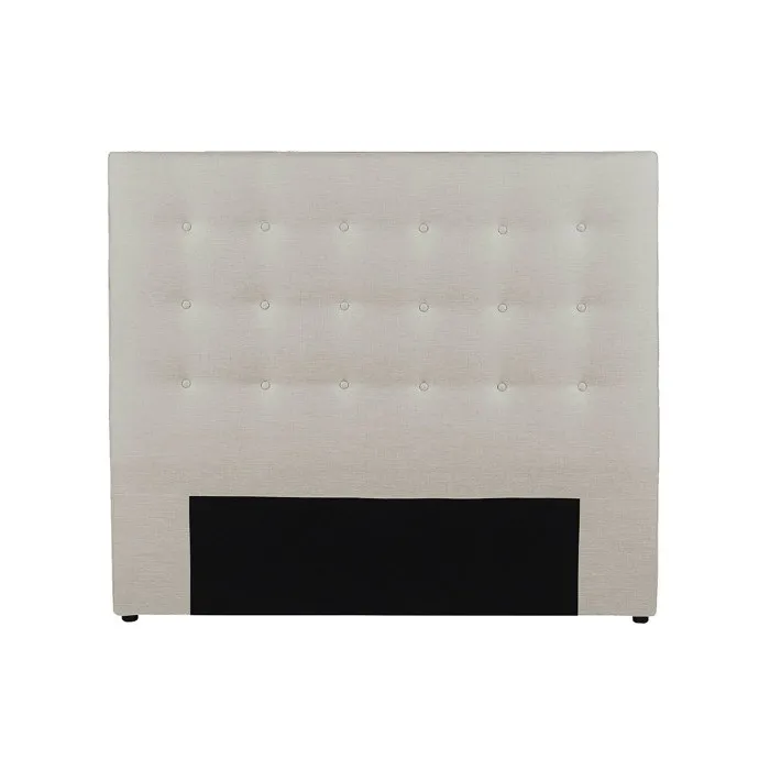 Tête de lit capitonnée - 140 cm - Tissu - Beige - FRANCESCO