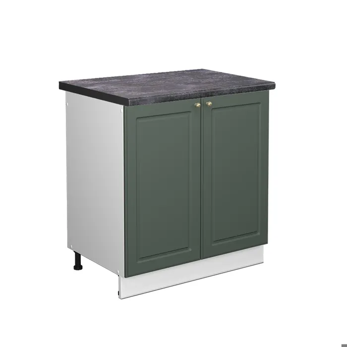 Vicco Meuble bas sous-évier Vert Or Campagne 80cm, PT Anthracite