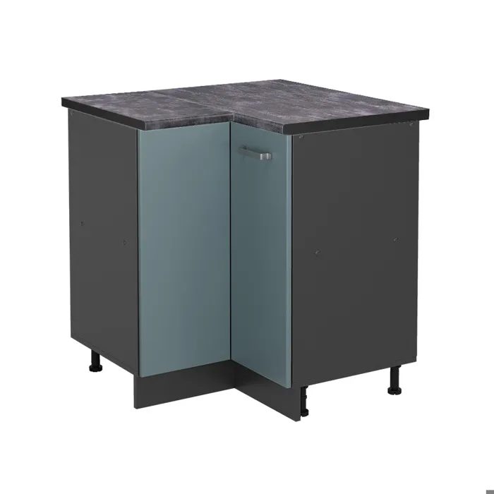 Vicco Meuble dangle Bleu-gris/Anthracite 75.6cm plan de travail Anthracite