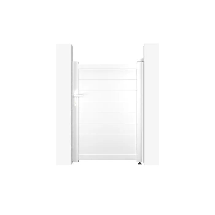 Portillon 1m EIGER H.140cm aluminium blanc