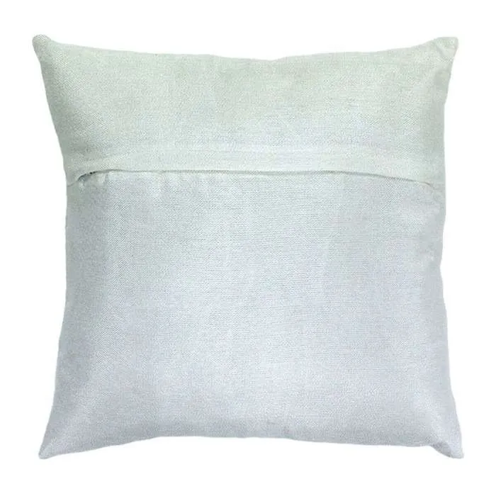 Linx - Coussin Effet Chiné Métallisé Blanc 40x40