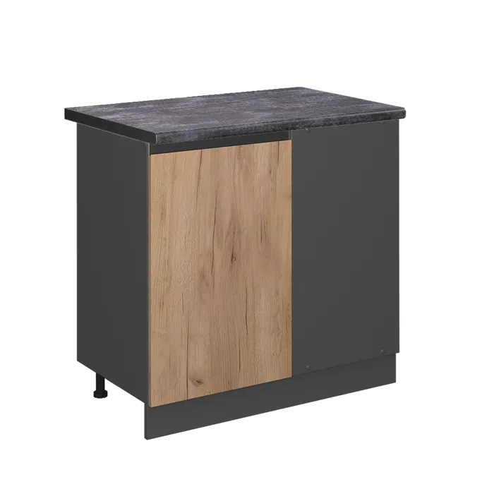 Vicco Meuble dangle Chêne de force doré 86cm, PT Anthracite