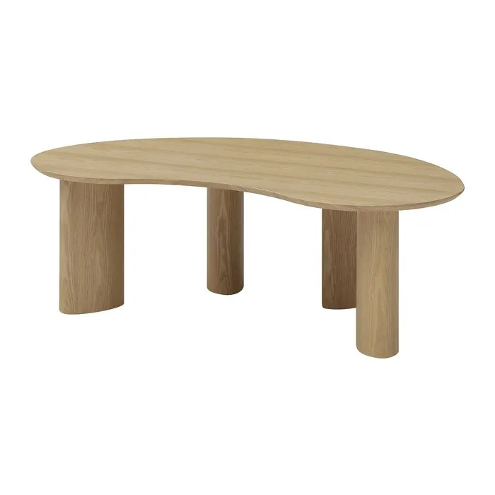 Table basse placage frêne - Naturel clair - CALYNOR
