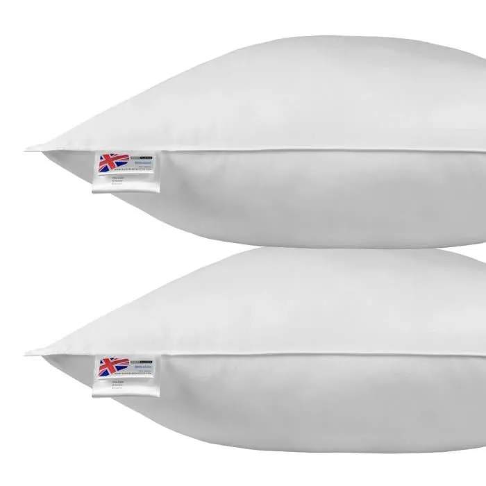 Oreiller en microfibre 80 x 80 cm - lot de 2 - HOMESCAPES