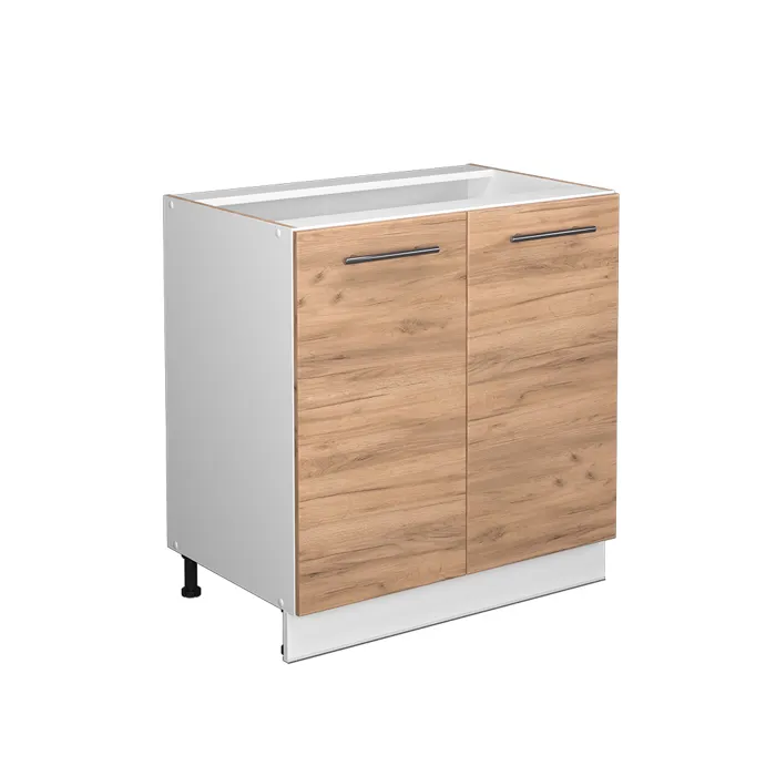 Vicco Meuble bas de cuisine Chêne doré/Blanc 80cm sans plan de travail