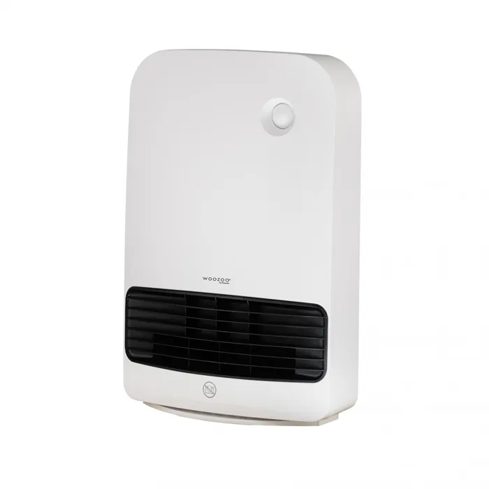 Iris Ohyama, Chauffage d'appoint compact avec détécteur de mouvement, mobile, Portée 90cm, 1500W, Blanc