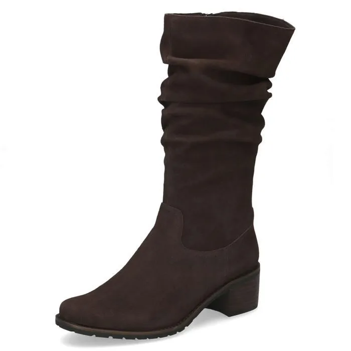 CAPRICE Bottine, marron, en Cuir avec Talon bloc, P.38.5
