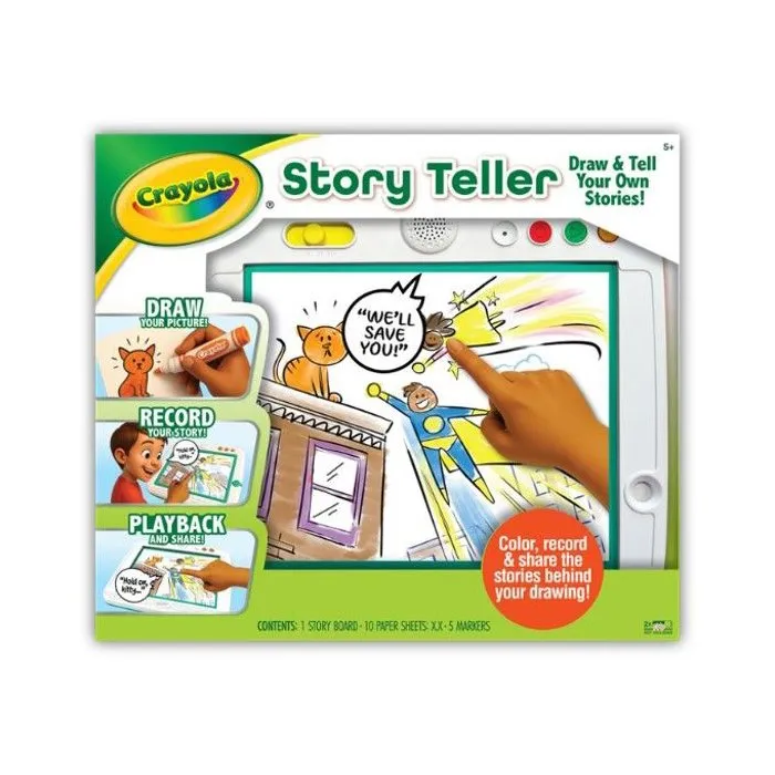 Kit Histoire Crayola Story Teller Dessin Record Lecture 5+