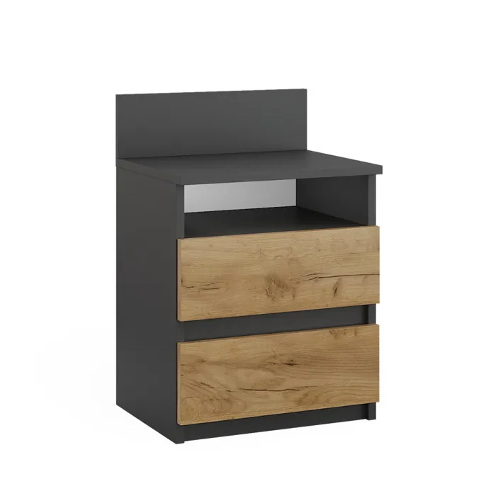 Vicco Table de chevet Anthracite 32.3x59.1cm