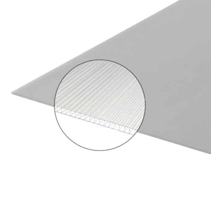 Plaque polycarbonate alvéolaire 4mm Translucide, l.105 cm, L.50 cm