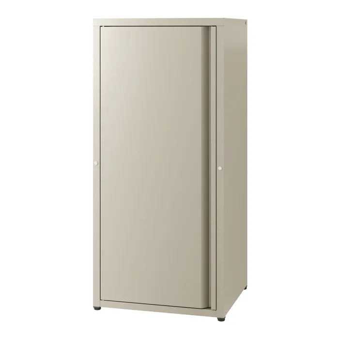 Armoire métallique Burlöv acier 88 x 40 x 35 cm camel en.casa