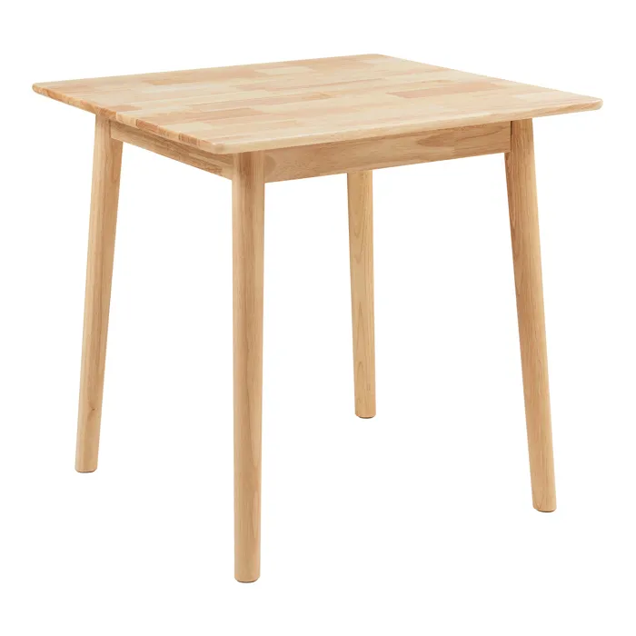 Table à manger Klijori pour 2 personnes 75 x 75 x 74 cm naturel en.casa