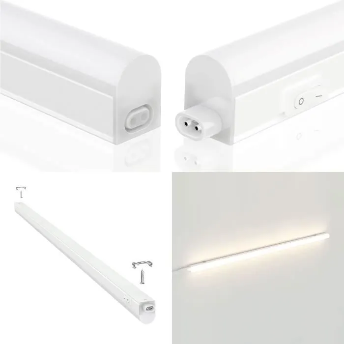 DURANDAL: Réglette LED format T5, 8W, 57,6cm, avec interrupteur, 4000K