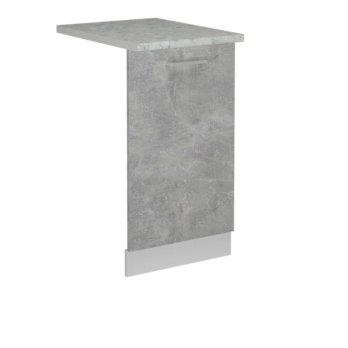 Vicco Panneau de lave-vaisselle Béton 45cm, PT Marbre