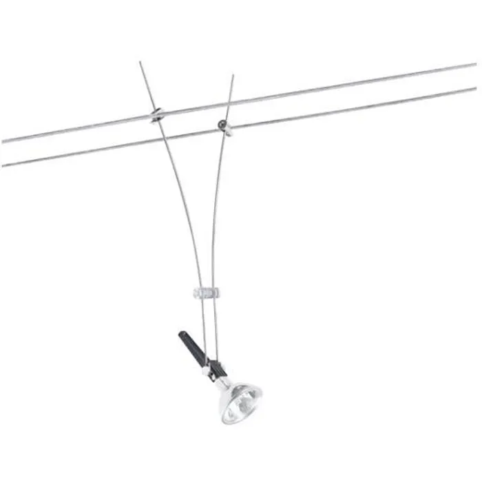 Barre courte chromée de 30 cm pour éclairage moderne