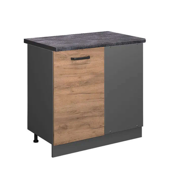 Vicco Meuble dangle Chêne doré/Anthracite 86cm plan de travail Anthracite