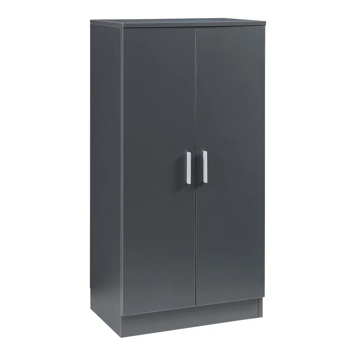 Armoire à chaussures Notribontaa avec 2 portes 108 x 55 x 35 cm anthracite en.casa