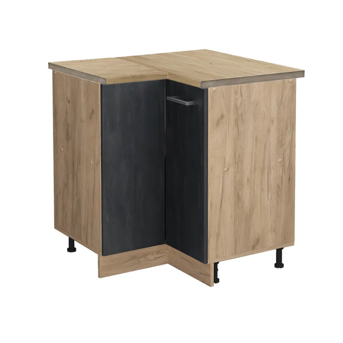 Vicco Meuble dangle Béton noir/Chêne doré 75.6cm plan de travail Chêne doré