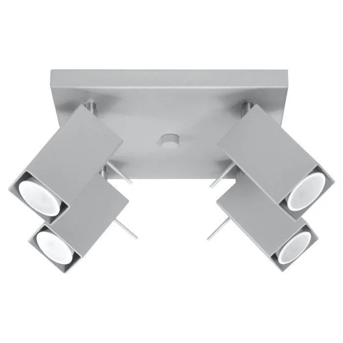 Plafonnier en Acier - RADIARA - Gris - IP20 - Max 10W LED - GU10 - Style Moderne