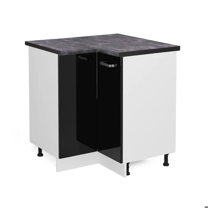 Vicco Meuble dangle Noir Haute brillance/Blanc 75.6cm plan de travail Anthracite