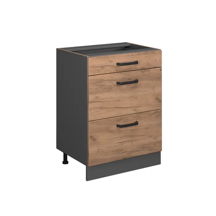 Meuble Cuisine R-line 60cm Avec Tiroirs, Sans Pt Vicco