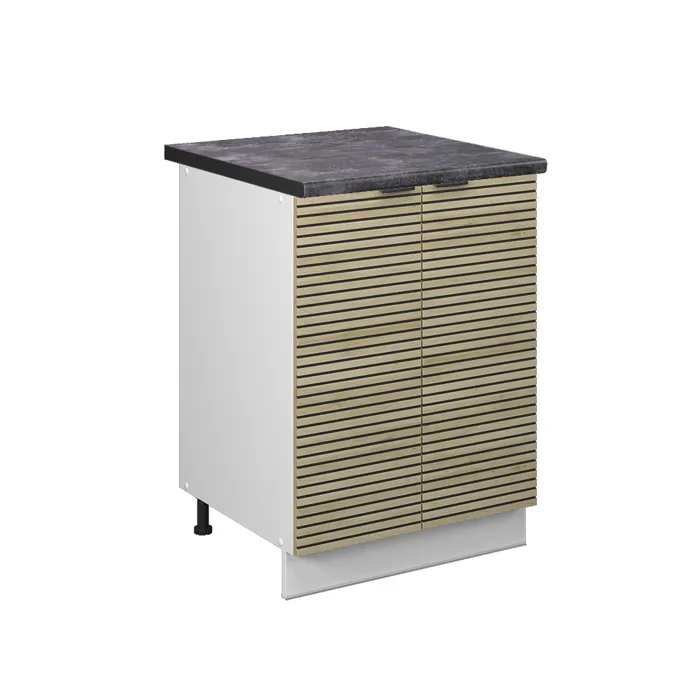 Vicco Meuble bas de cuisine Panneau en chêne 60cm, PT Anthracite