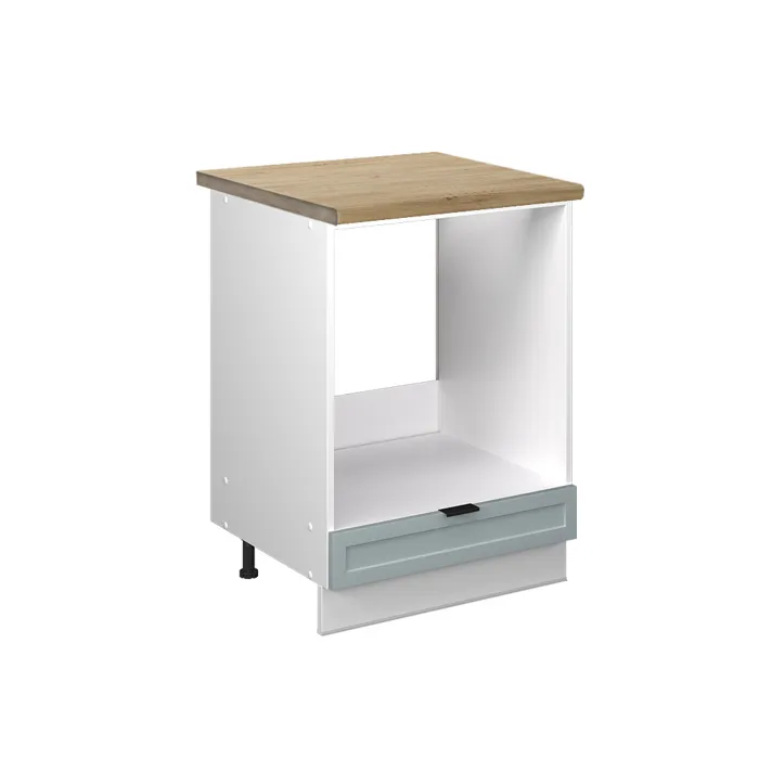 Vicco Meuble pour four Bleu clair-gris 60cm, PT Chêne