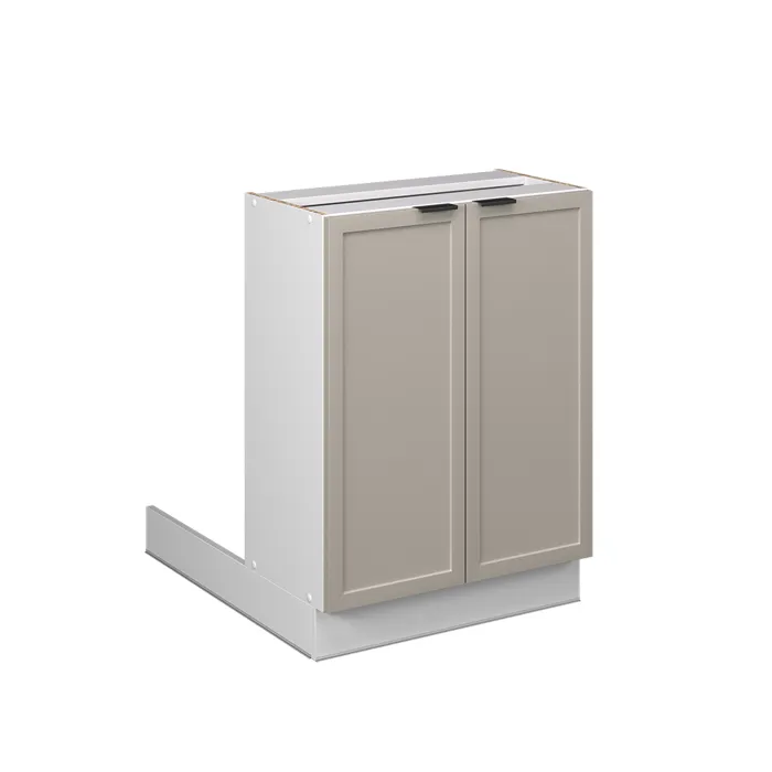 Vicco Ilot de cuisine GrisBeige 60cm sans PT