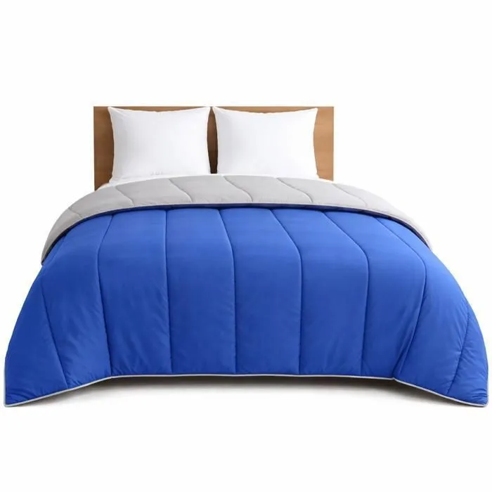 Couette Ultra Légère Bicolore - 2 Personnes 240x260 - Spécial Été - Mortreux