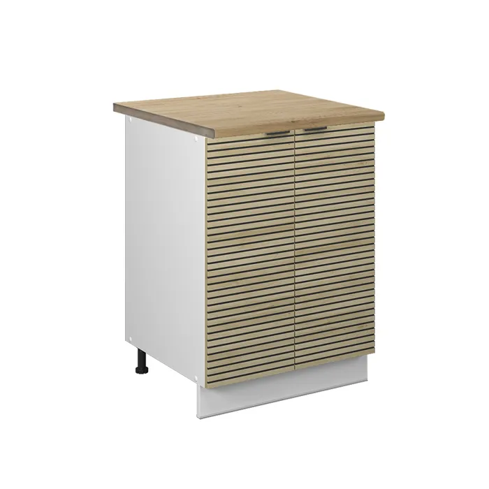 Vicco Meuble bas de cuisine Panneau en chêne 60cm, PT Chêne