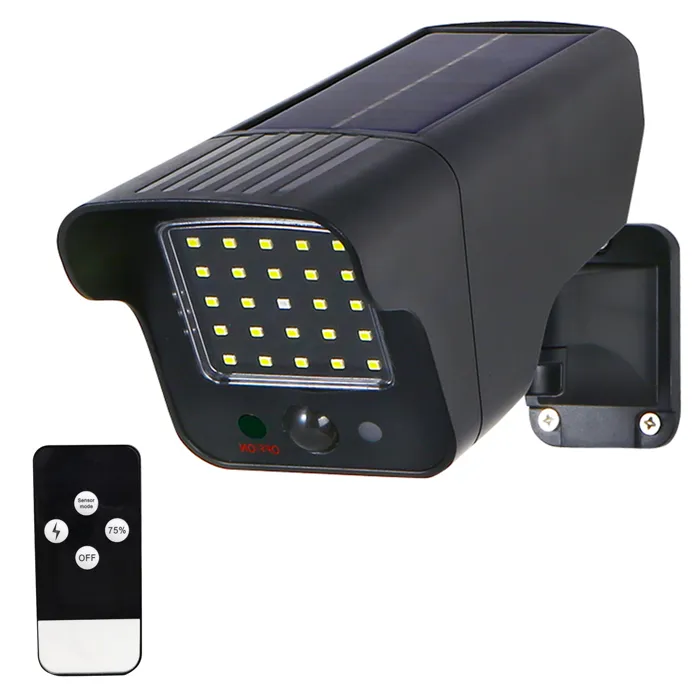Caméra factice projecteur solaire 250 lumens 3 modes FISHTEC