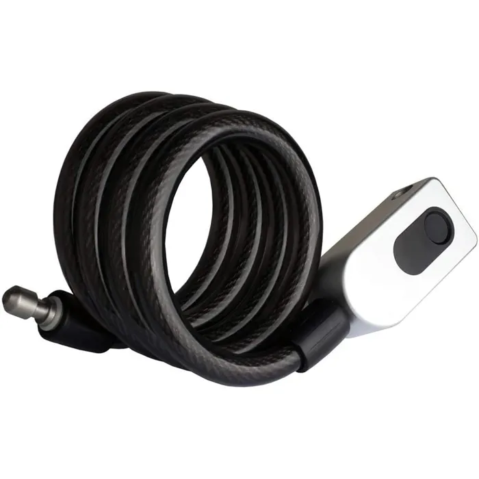 Antivol empreinte digitale - 20 utilisateurs câble acier batterie USB idéal vélo trottinette garage