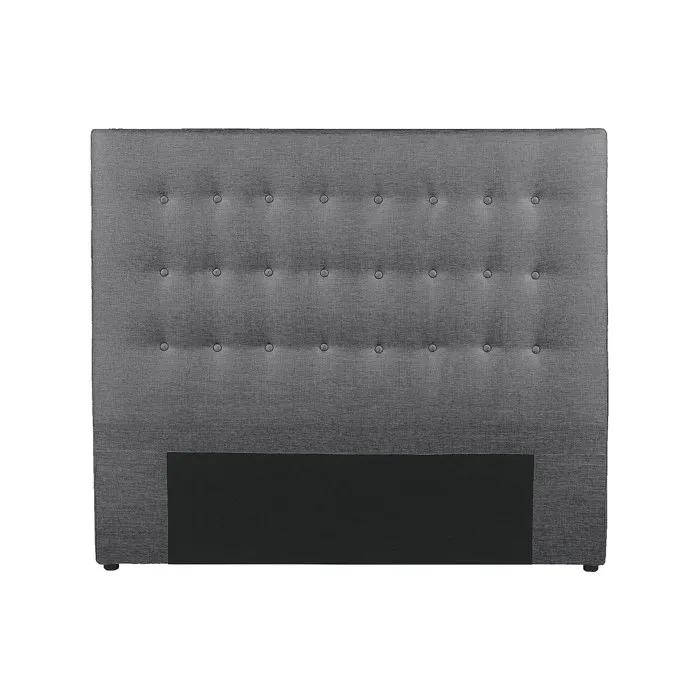 Tête de lit capitonnée 180 cm - Tissu - Gris - FRANCESCO