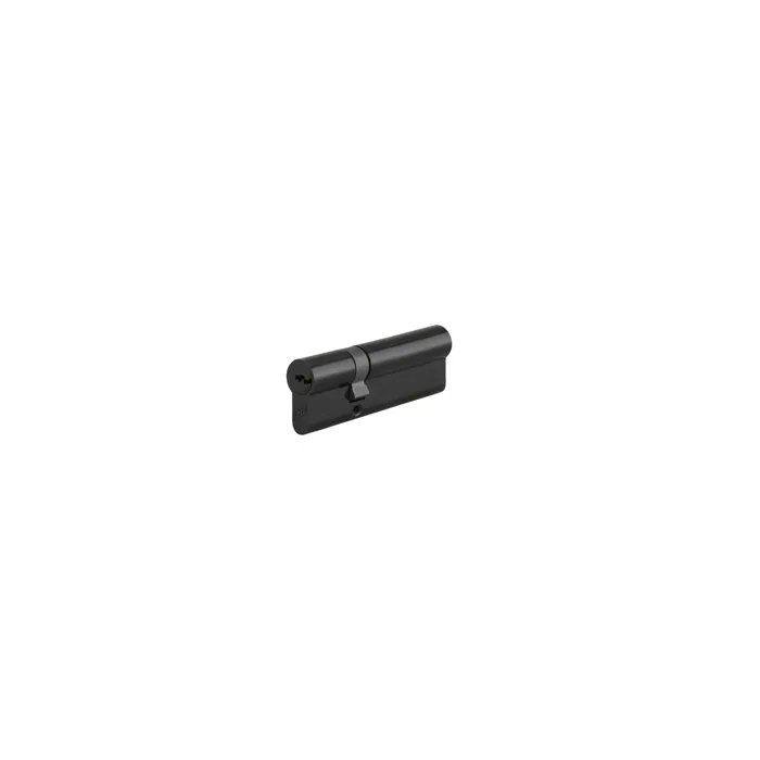 Cylindre de serrure double entrée FTH 6G, 30x60mm, cylindre et clés en laiton, noir mat, 3 clés plates réversibles - FTH
