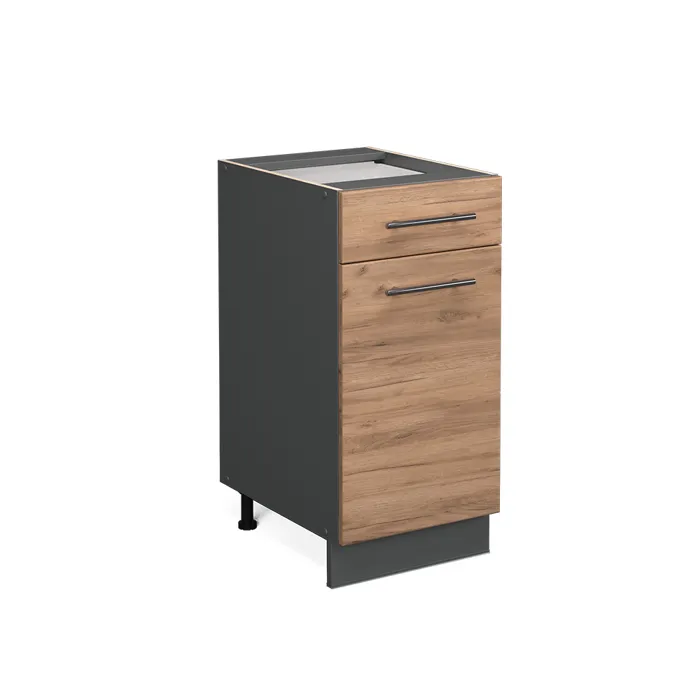 Vicco Meuble cuisine Chêne de force doré 40cm sans PT